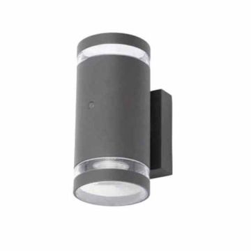 Forum LENs ZN-34042-ANTH Anthracite Up + Down Light c/w Photocell