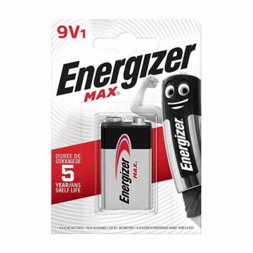Energizer 6LR61 Max 9 Volt Battery (pack of 1)