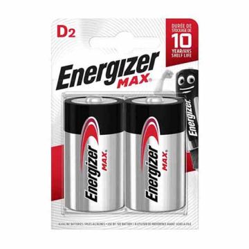 Energizer LR20 Max D 1.5 volt Battery (pack of 2)