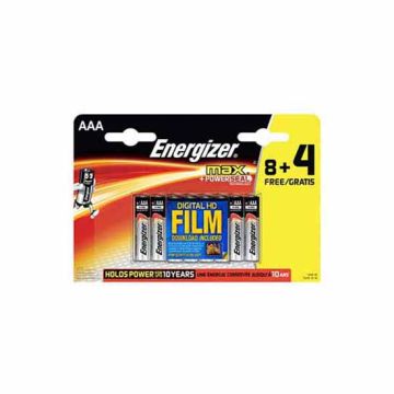 Energizer AAA Max LR03 1.5 Volt Battery (pack of 12)