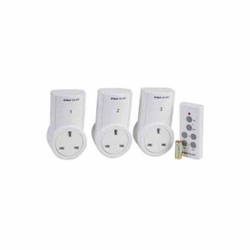 3 Pack Wireless Remote Socket