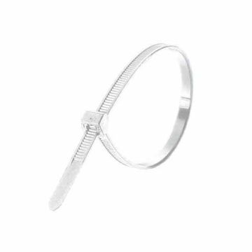 Olympic White PVC Cable Tie - Pack of 100 - 100mm x 2.5mm