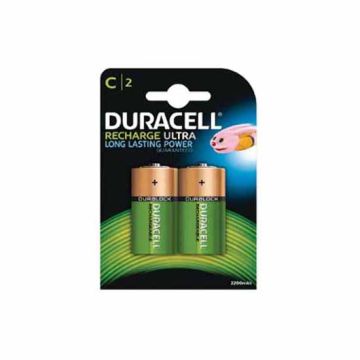 Duracell C Re-Chargeable Batteries 2 Pack