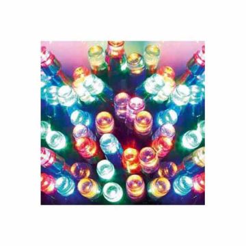 Xmas Lighting 20m 200 x LED Indoor + Outdoor Multi-Action Supabright LED Lights - Multi-Coloured