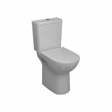 Lecico Comfort Height Round Pan; Cistern & Soft Close Seat