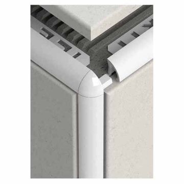 Tilerite NST640 7mm White PVC Corner (2 Pack)