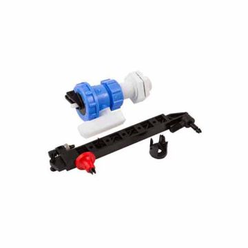 ½" Side Feed Plastic Ball Valve with Adjustable Arm