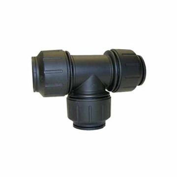 Water Filter Fitting 3/8" x 3/8" Push Fit Tee