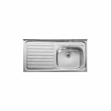 Leisure LC106L/RF 1000 x 600mm S/S Round Front Sink LHD