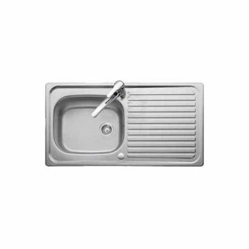 Leisure Linear LR950 SB/SD Reversible 950 x 508 Sink Top 1 Tap Hole