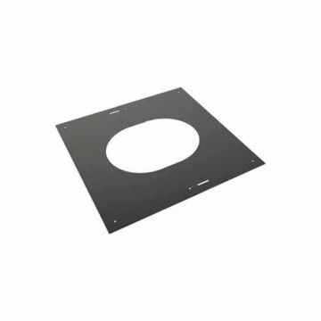 TWPro Black Flue  2pc Adjustable Square Finishing Plate 30-45° - 125 Dia - 55-125-097