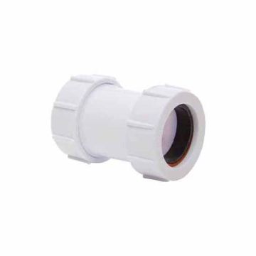 Polypipe PS40 Straight Adaptor - 40mm x 40mm Compression