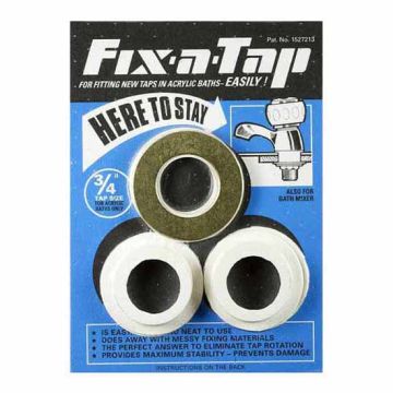 3/4" Fix-a-Tap Washer Sets for Acrylic Baths