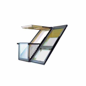 Velux GDL SK0L222 CABRIO Balcony Set c/w Single Side Light To Suit Slate