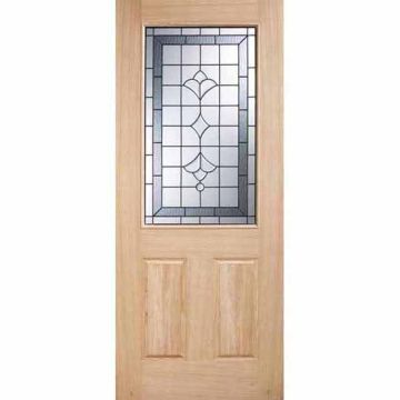 LPD Oak Veneered Winchester Zinc Glazed Dowelled External Door