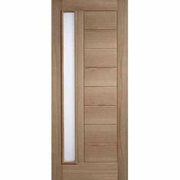 LPD Oak Veneered Goodwood 1 Light Obscure Glazed External Door