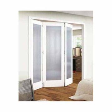 Jeld-Wen Shaker White Primed 1 Light Obscure Glazed Internal Roomfold Door Set