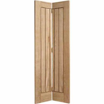 LPD Mexicano 5 Panel Bi-Fold Oak Veneer Pre-Finished Internal Door