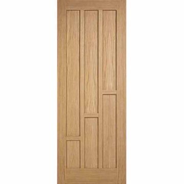LPD Coventry 6 Panel Oak Veneer Pre-Finished Internal Door