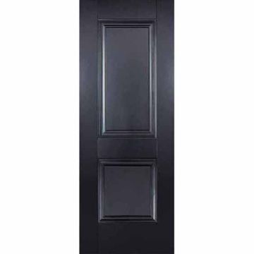 LPD Arnhem 2 Panel Black Primed Solid Core Internal Door