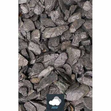 30 - 50mm Graphite Grey Slate Chippings
