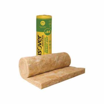 Isover Spacesaver Ready Cut Loft Insulation Roll - 12.18m x 386 x 100mm (3 Pack)