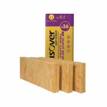 Isover Cavity Wall Insulation Slab (CWS 036) - 1200 x 455mm