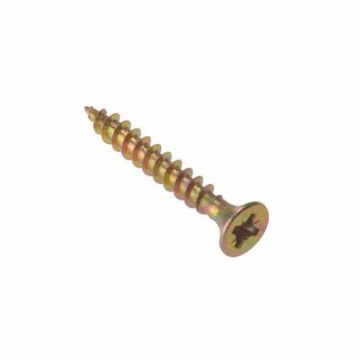 Reisser Tropicalized Yellow Passivated Countersunk Pozidriv Woodscrew