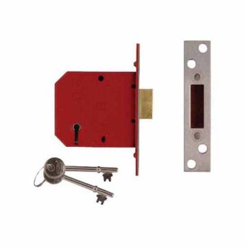 Union Y2101 5 Lever Polished Brass Mortice Dead Lock