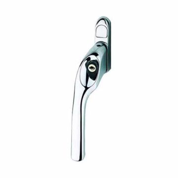 Avocet Affinity Offset Lockable Window Handle Chrome With Black Button