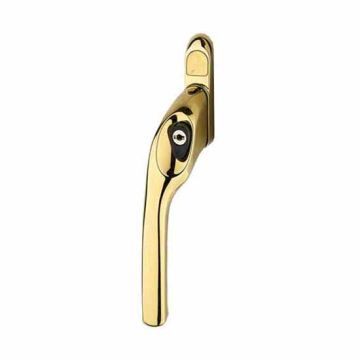 Avocet Affinity Offset Lockable Window Handle Gold With Black Button