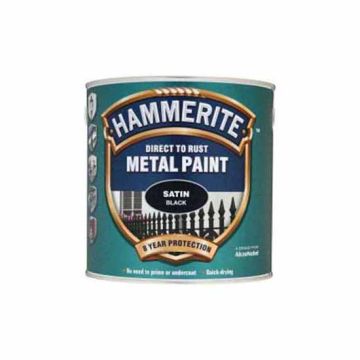 Hammerite Black Satin Finish Paint