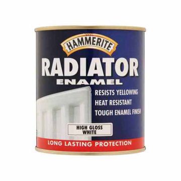 Hammerite White Radiator Enamel Paint - 500ml