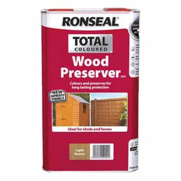 Ronseal Total Coloured Wood Preserver 5Ltr