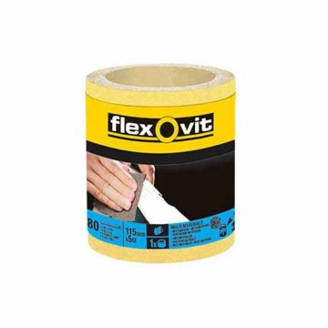 Flexovit Yellow Sanding Roll - 50 Metres x 115mm