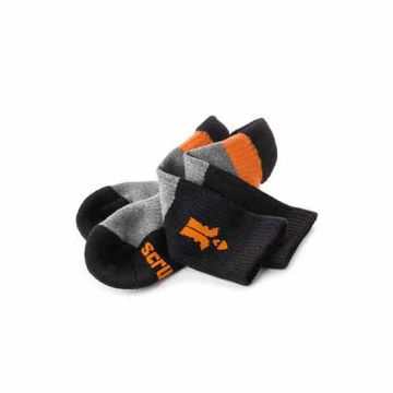 Scruffs Trade Socks (3PK) Black/Grey Size 7-9.5