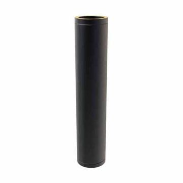 TWPro Black Flue Pipe 150mm Dia
