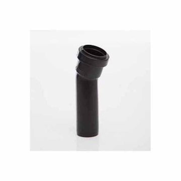 Polypipe WP19 Black Push Fit Waste 157.5 Degree Soil Boss Bend