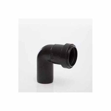 Polypipe WP23 Black Push Fit Waste 91.25 Degree Swivel Bend