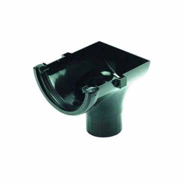 FloPlast RO2 112mm Half Round Rainwater Gutter Stop End Outlet