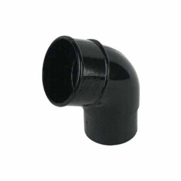 FloPlast RB2 68mm Round Rainwater Downpipe 112½° Offset Bend