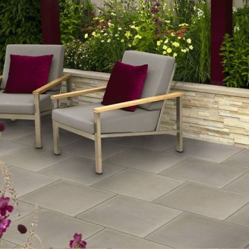 Tobermore Classica Paving Slab - 450 x 450 x 35mm - Lifestyle Natural