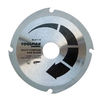 Toolpak Multi Purpose Saw Disc - 22.23 x 115mm Diamete