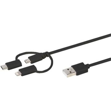 Universal Black Micro USB Cable - 1.2 Metres