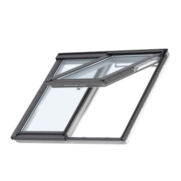 Velux GPLS 2070 White Painted 2-in-1 Top Hung Roof Window - 1