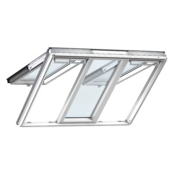 Velux GPLS 2070 White Painted 3-in-1 Top Hung Roof Window