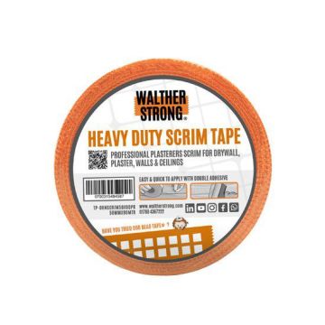 Walther Strong Heavy Duty Orange Double Adhesive Scrim Tape - 90 Metres
