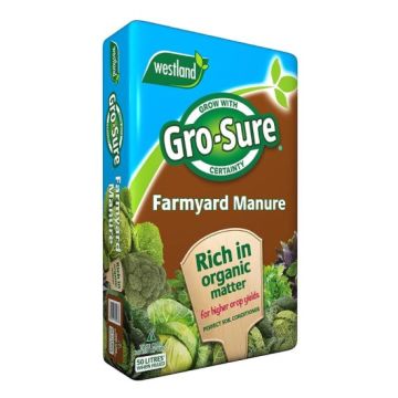Westland Gro-Sure Farmyard Manure - 50 Litre Bag