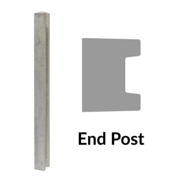 Wet Cast End Profile Concrete Fence Post