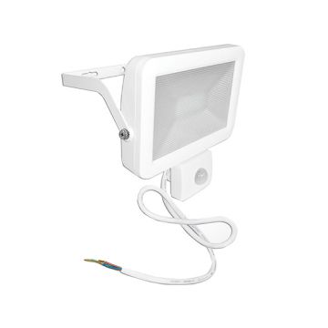 White LED Tablet Floodlight + 120° PIR - 30W / 4000K